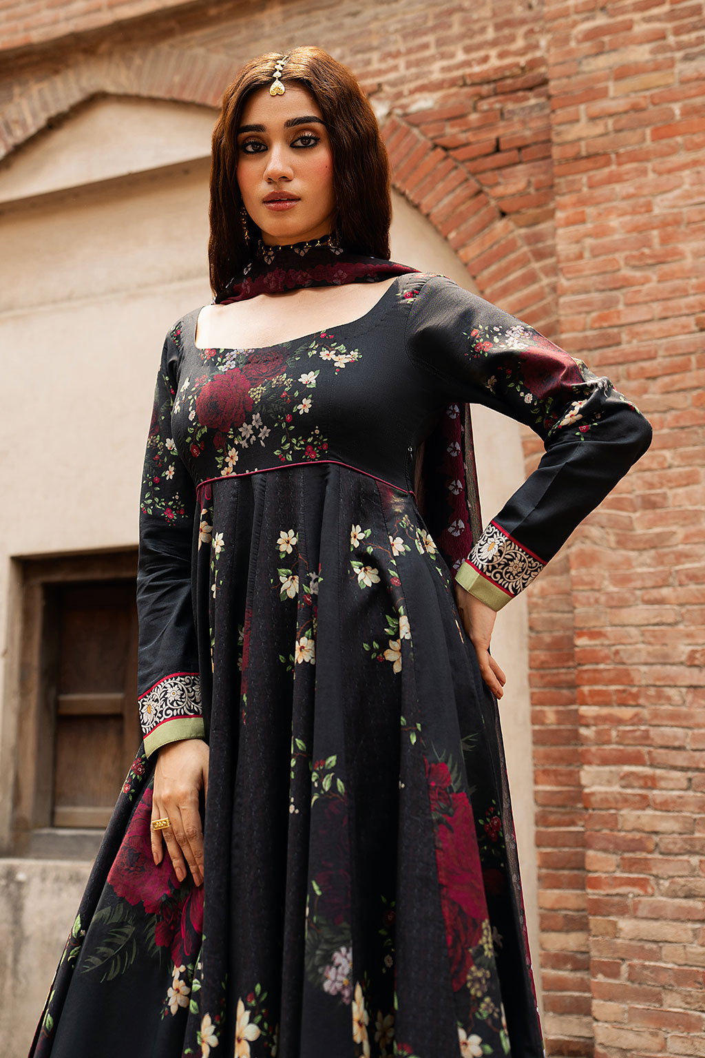 Shagna | Ed Dopahar | SP-106 (KALI RAAT) - Luxury Dress - available at Maria Faisal in UK and USA.