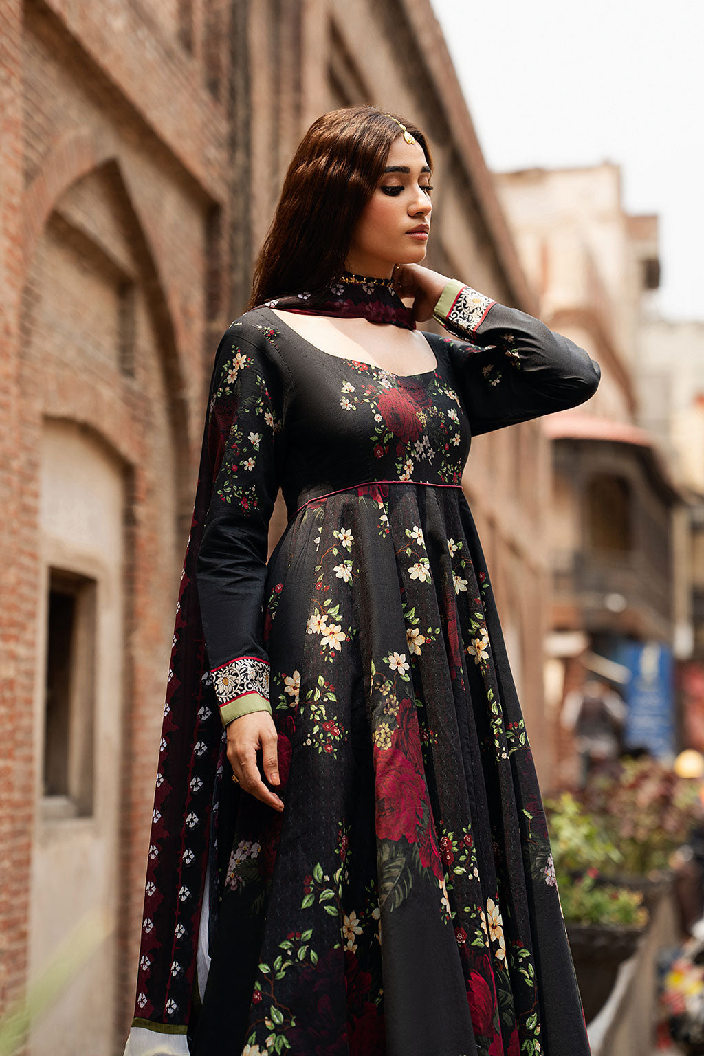 Shagna | Ed Dopahar | SP-106 (KALI RAAT) - Luxury Dress - available at Maria Faisal in UK and USA.