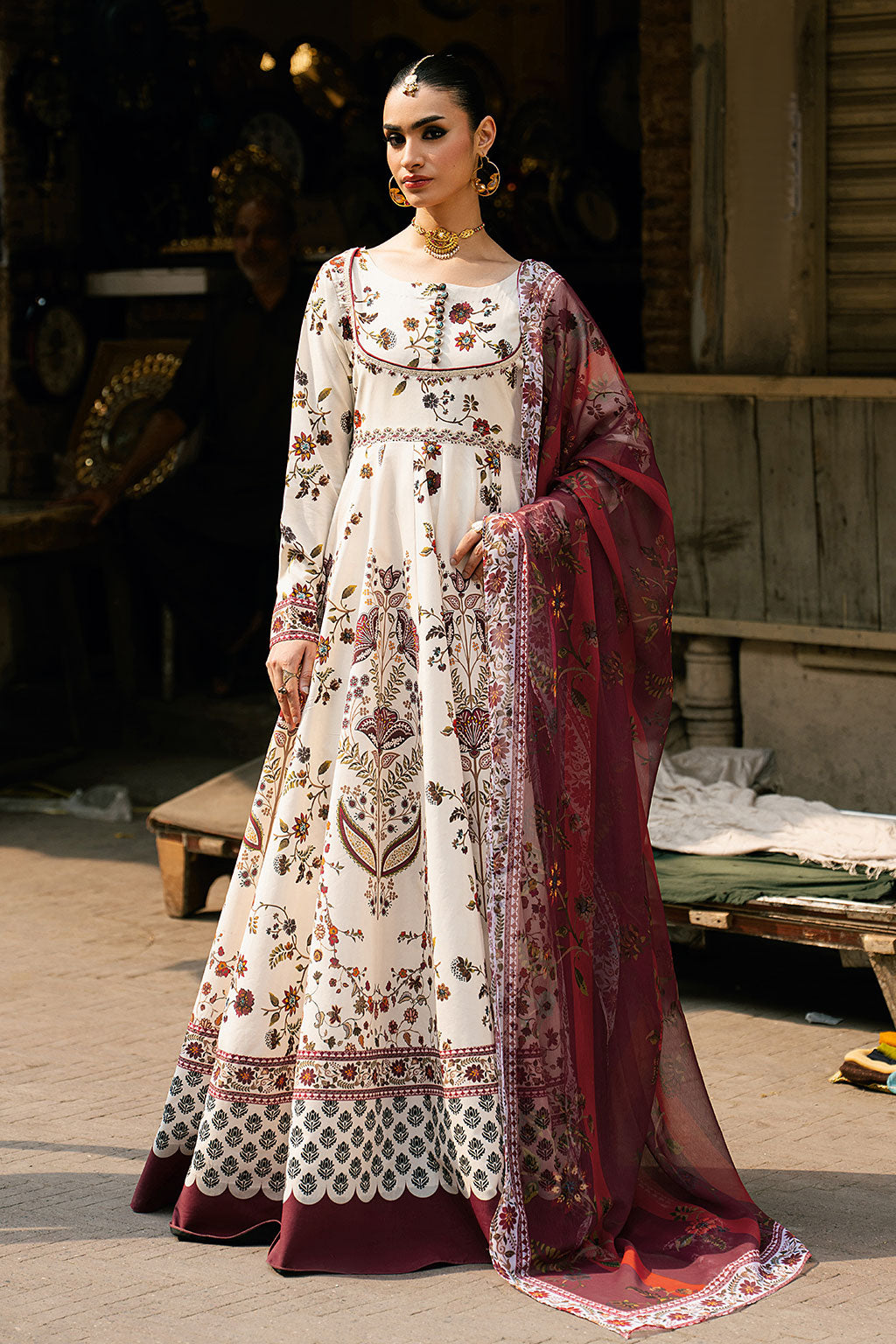 Shagna | Ed Dopahar | SP-105 (SITARA) - Luxury Dress - available at Maria Faisal in UK and USA.