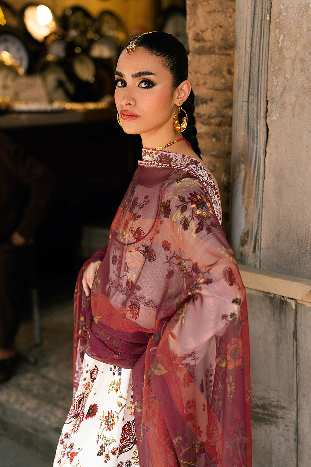 Shagna | Ed Dopahar | SP-105 (SITARA) - Luxury Dress - available at Maria Faisal in UK and USA.