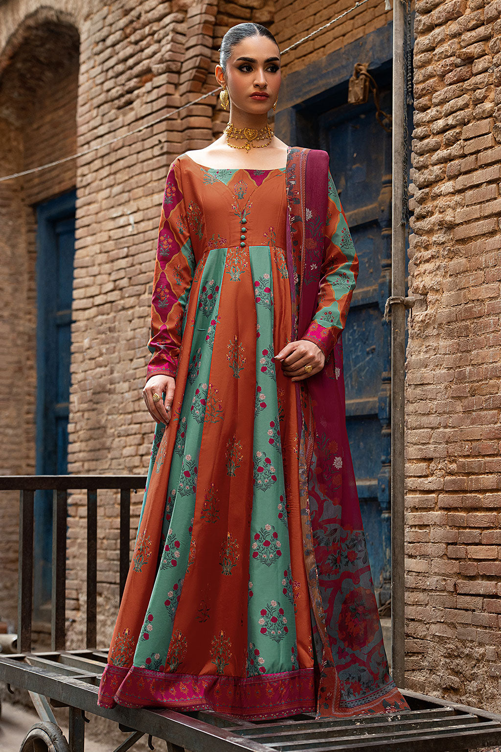 Shagna | Ed Dopahar |SP-107 (RANG) - Luxury Dress - available at Maria Faisal in UK and USA.