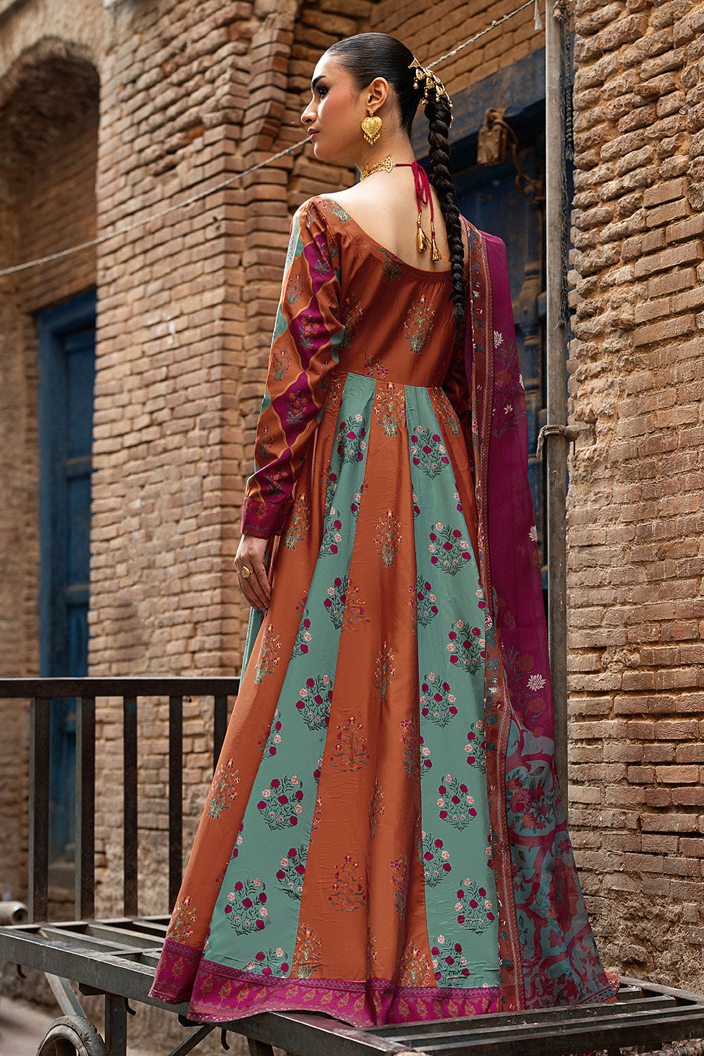 Shagna | Ed Dopahar |SP-107 (RANG) - Luxury Dress - available at Maria Faisal in UK and USA.
