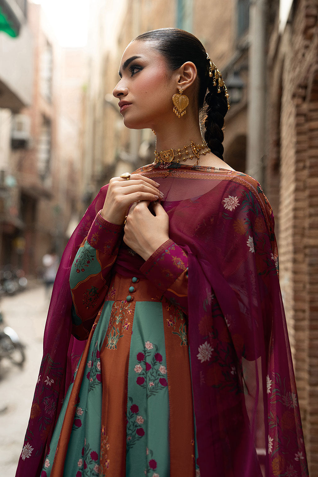 Shagna | Ed Dopahar |SP-107 (RANG) - Luxury Dress - available at Maria Faisal in UK and USA.