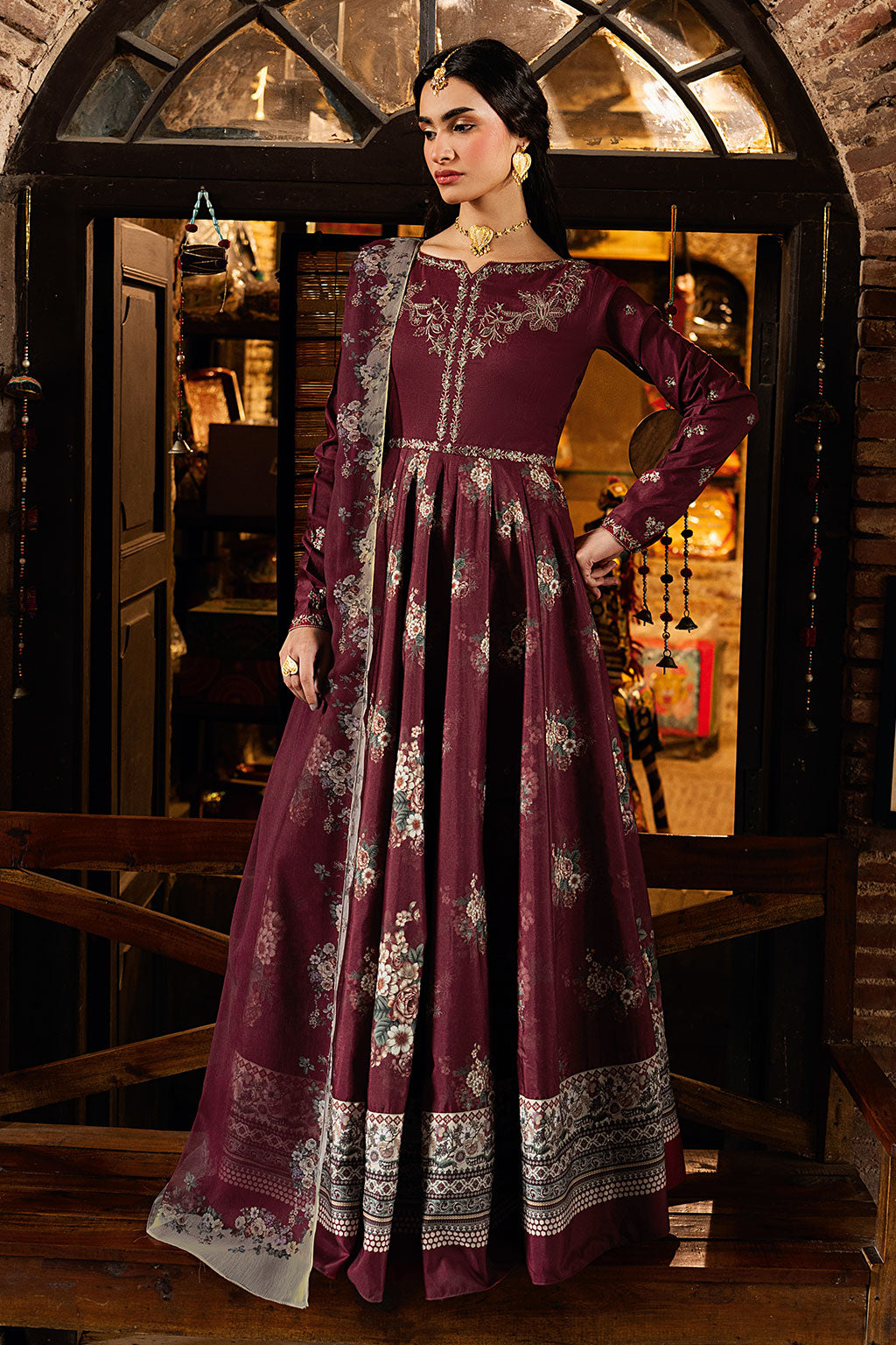 Shagna | Ed Dopahar | SP-103 (MANJOGI) - Luxury Dress - available at Maria Faisal in UK and USA.