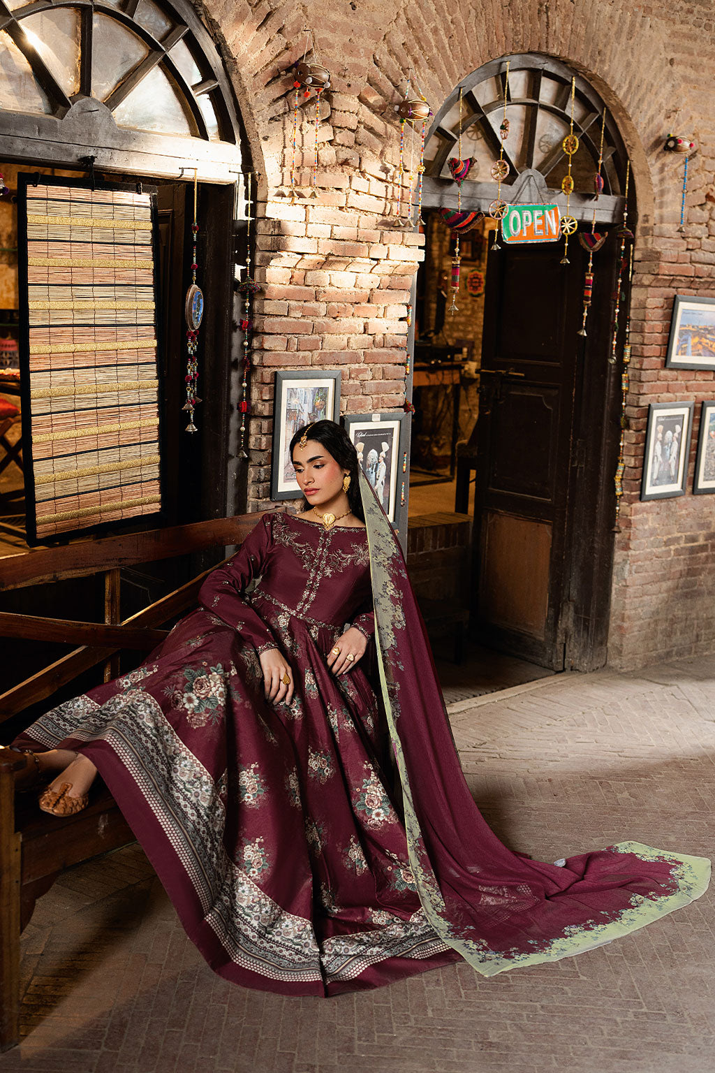 Shagna | Ed Dopahar | SP-103 (MANJOGI) - Luxury Dress - available at Maria Faisal in UK and USA.