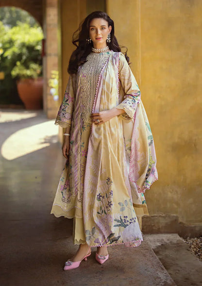 Elaf Premium | Print Chikankari 24 | ECT-04A TWINKLE - Ladies Clothes - Maria Faisal