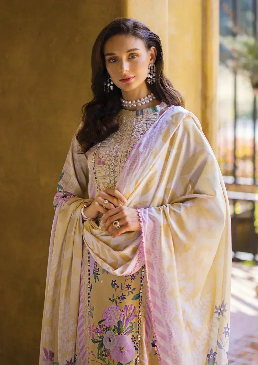 Elaf Premium | Print Chikankari 24 | ECT-04A TWINKLE - Ladies Clothes - Maria Faisal