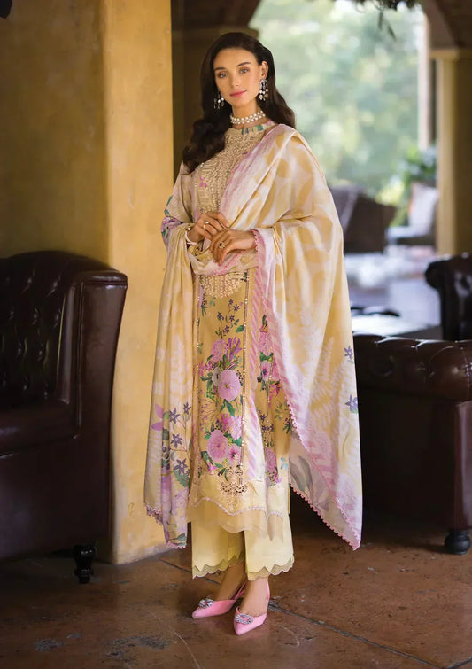 Elaf Premium | Print Chikankari 24 | ECT-04A TWINKLE - Ladies Clothes - Maria Faisal