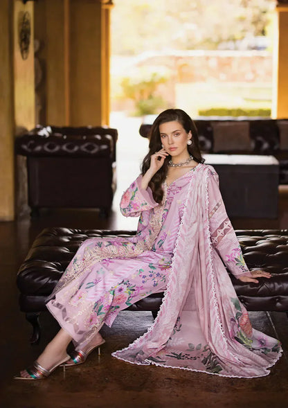 Elaf Premium | Print Chikankari 24 | ECT-04B DELPHINE - Ladies Clothes - Maria Faisal