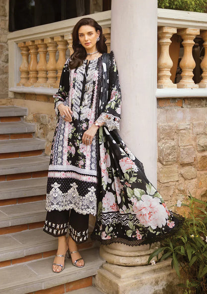 Elaf Premium | Print Chikankari 24 | ECT-05B WILD FLOWER Luxury - Maria Faisal