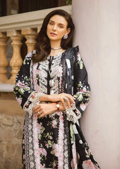 Elaf Premium | Print Chikankari 24 | ECT-05B WILD FLOWER Luxury - Maria Faisal