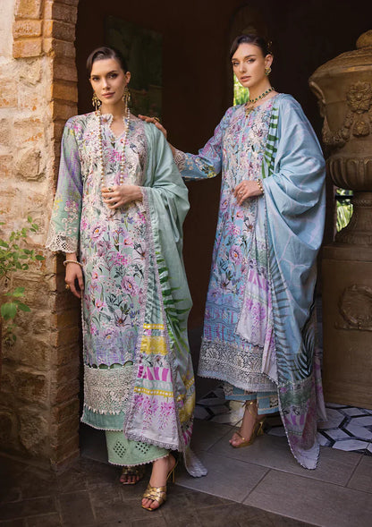 Elaf Premium | Print Chikankari 24 | ECT-03B OAK MIST - Ladies Clothes - Maria Faisal