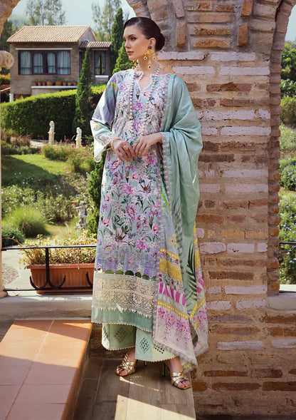 Elaf Premium | Print Chikankari 24 | ECT-03B OAK MIST - Ladies Clothes - Maria Faisal