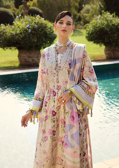 Elaf Premium | Print Chikankari 24 | ECT-06A RIVERDALE - Ladies Clothes - Maria Faisal