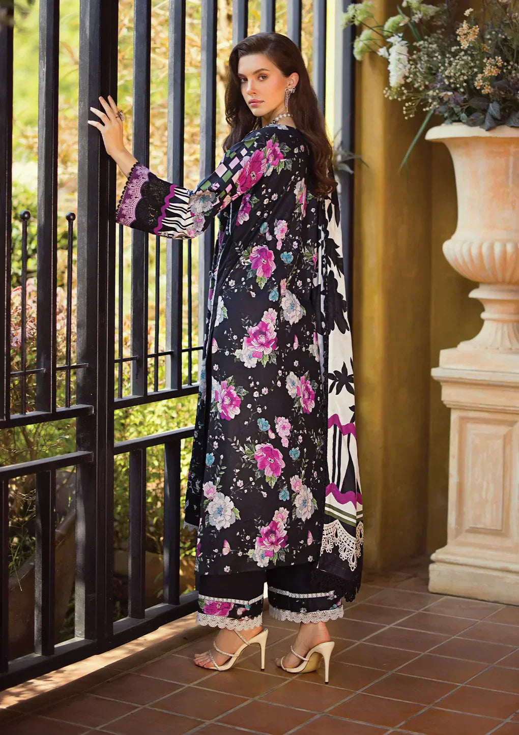 Elaf Premium | Print Chikankari 24 | ECT-02B DARIEN - Ladies Clothes - Maria Faisal