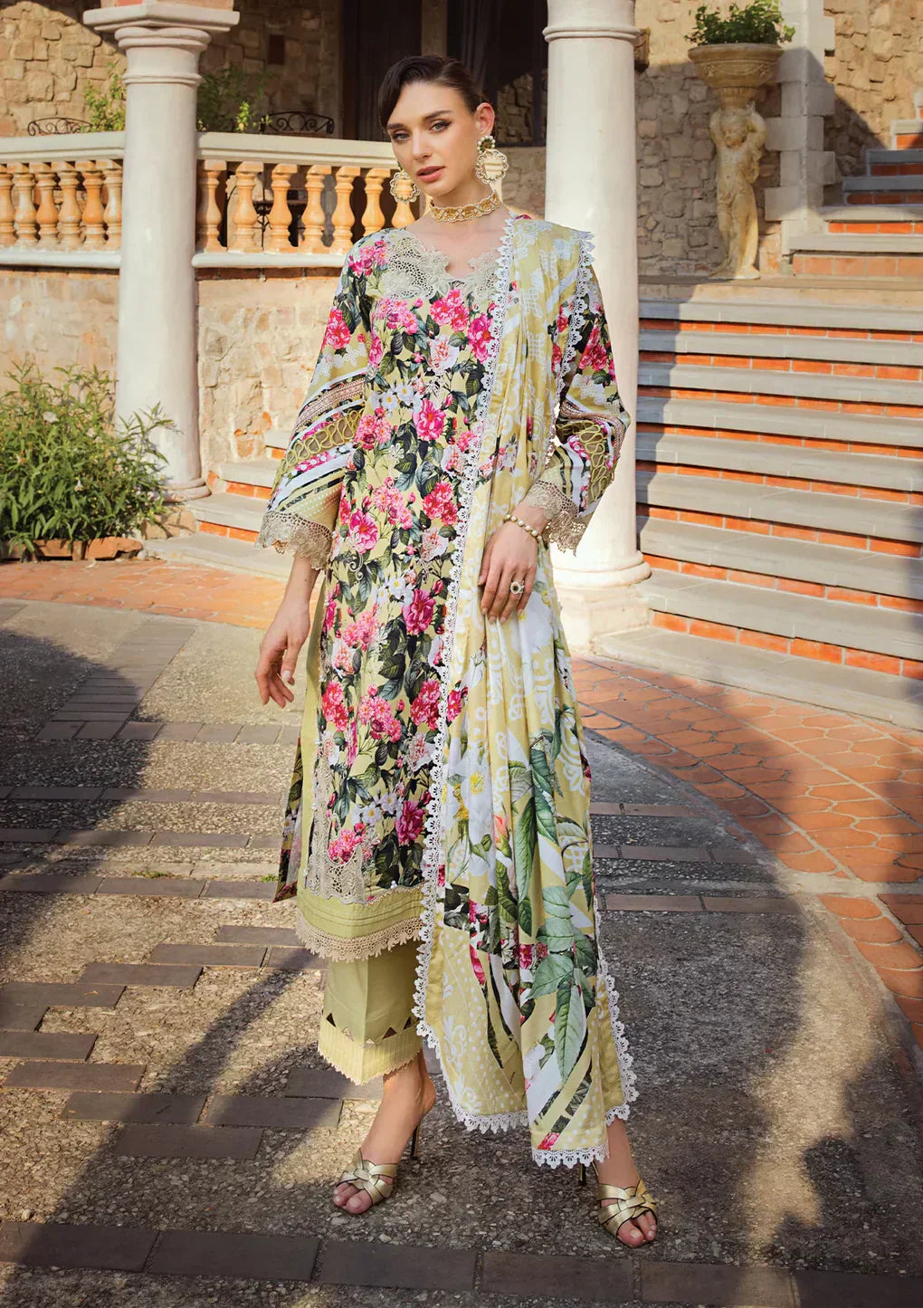 Elaf Premium | Print Chikankari 24 | ECT-01B CHARM - Ladies Clothes - Maria Faisal