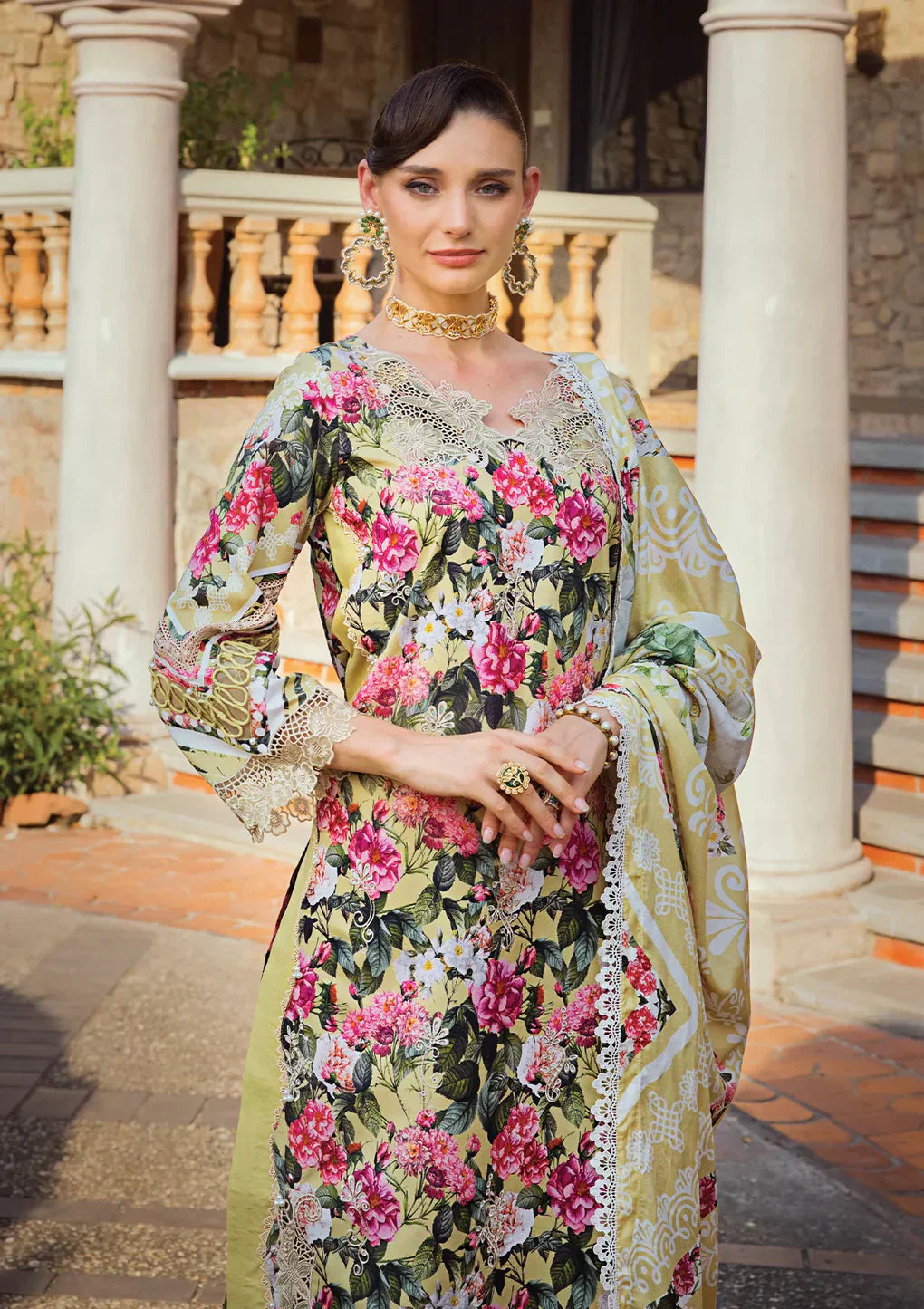 Elaf Premium | Print Chikankari 24 | ECT-01B CHARM - Ladies Clothes - Maria Faisal
