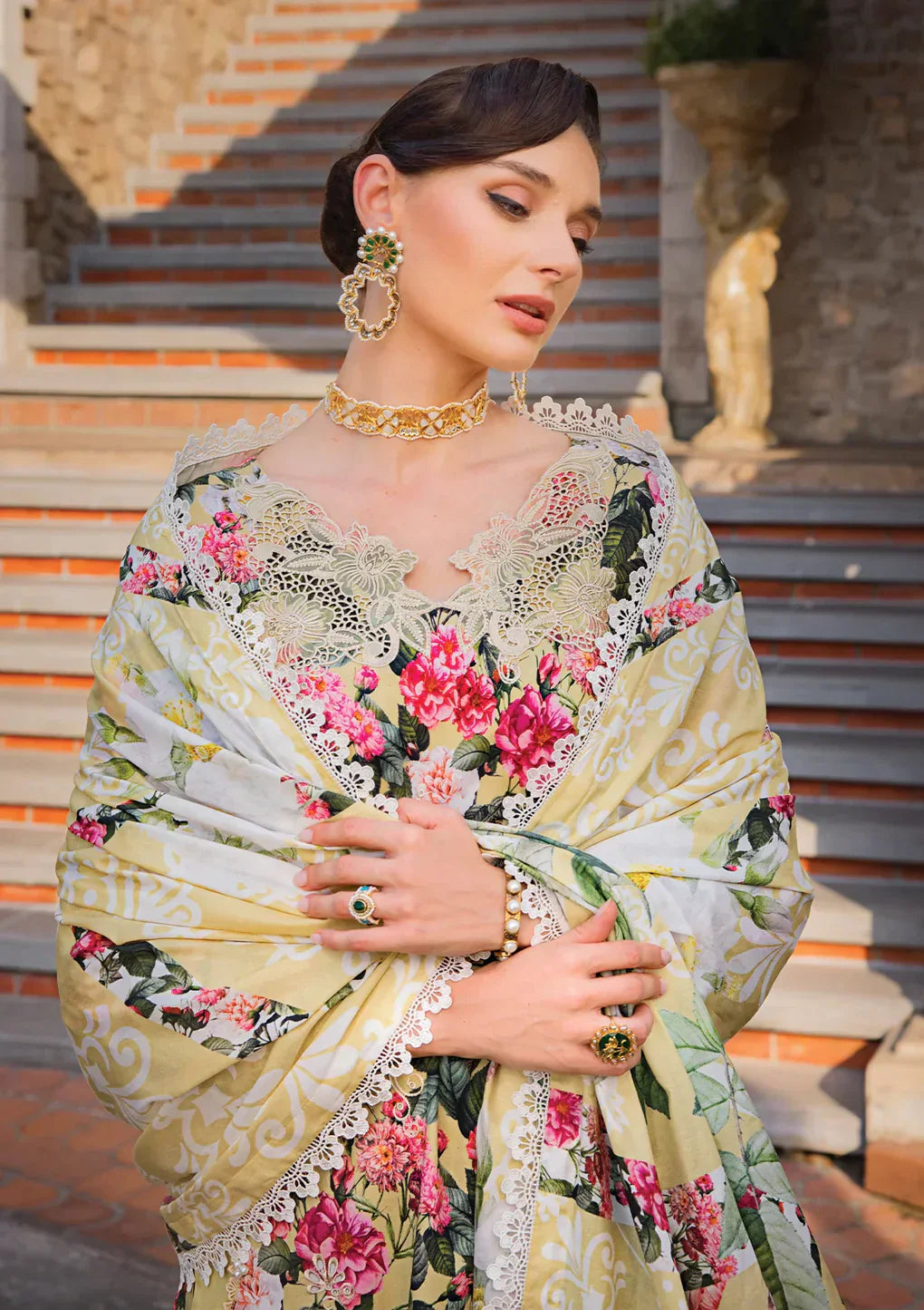 Elaf Premium | Print Chikankari 24 | ECT-01B CHARM - Ladies Clothes - Maria Faisal