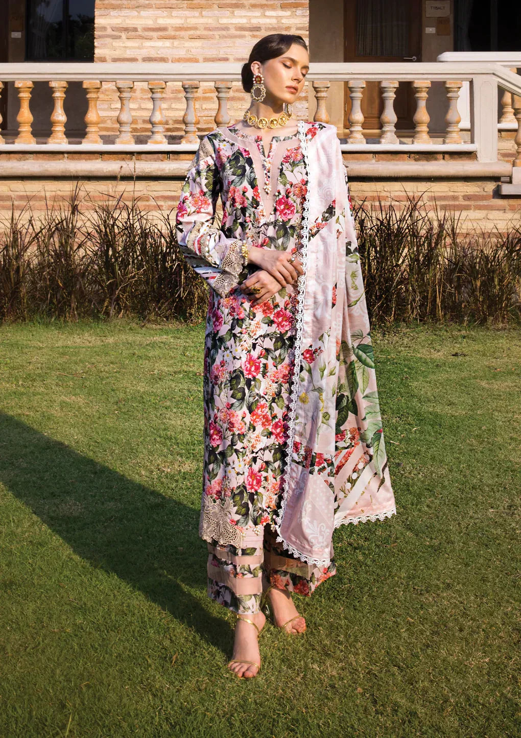 Elaf Premium | Print Chikankari 24 | ECT-01A SOIR - Ladies Clothes - Maria Faisal