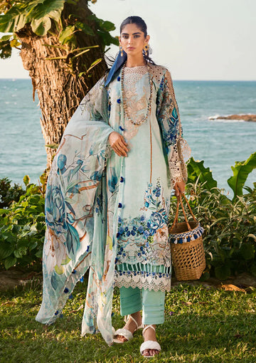 Elaf Premium | Signature Embroidered Lawn 24 | ESL-07B HEAVEN'S MIST