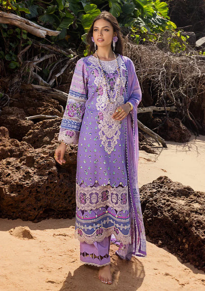 Elaf Premium | Signature Embroidered Lawn 24 | ESL-04A MADEMOISELLE - Ladies Clothes - Maria Faisal