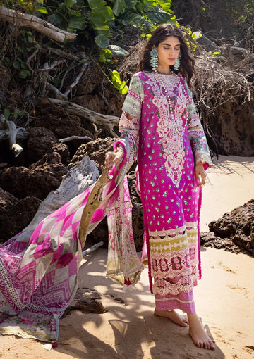 Elaf Premium | Signature Embroidered Lawn 24 | ESL-04B ENCHANTMENT