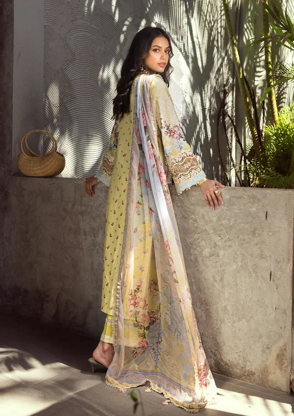 Elaf Premium | Signature Embroidered Lawn 24 | ESL-02A PIXIE DUST - Ladies Clothes - Maria Faisal