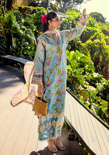 Elaf Premium | Signature Embroidered Lawn 24 | ESL-05A STARLIT HARMONY - Ladies Clothes - Maria Faisal