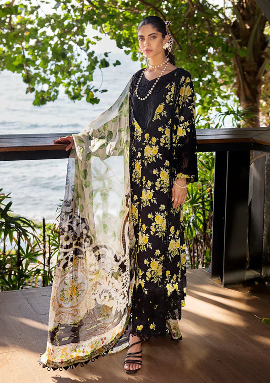 Elaf Premium | Signature Embroidered Lawn 24 | ESL-06A ECLIPSED DREAM - Ladies Clothes - Maria Faisal
