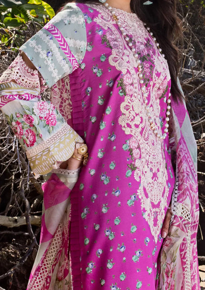 Elaf Premium | Signature Embroidered Lawn 24 | ESL-04B ENCHANTMENT - Ladies Clothes - Maria Faisal