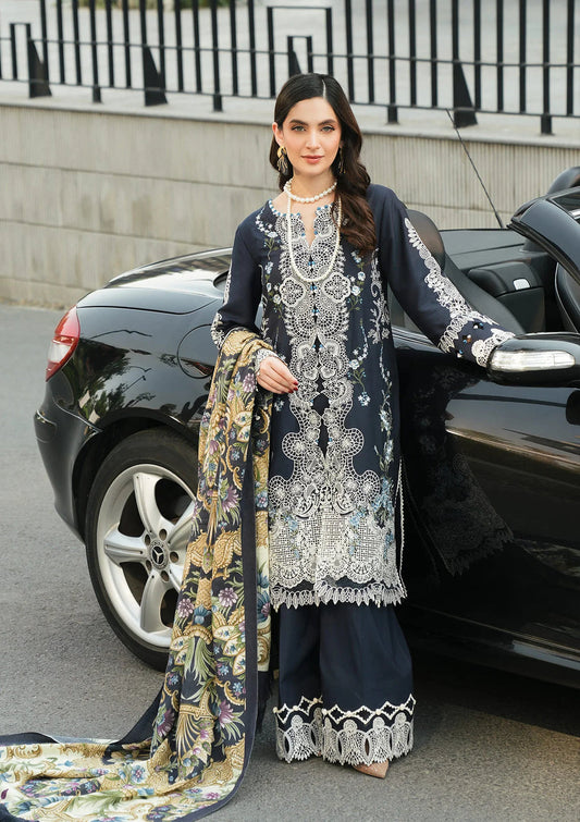 Elaf Premium | Winter Pashmina Shawl Collection | EPW-3B Dreamy Embrace - Designer Dress with Intricate embroidery and embellishments. Shop elegent wedding dress at Maria Faisal.