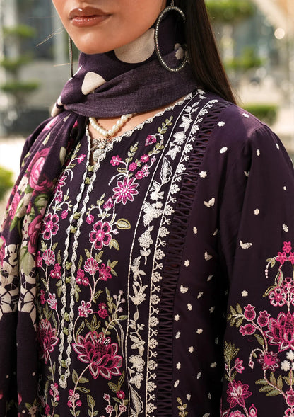 Elaf Premium | Winter Pashmina Shawl Collection | EPW-8B Boundless Dreams - Designer Dress with Intricate embroidery and embellishments. Shop elegent wedding dress at Maria Faisal.