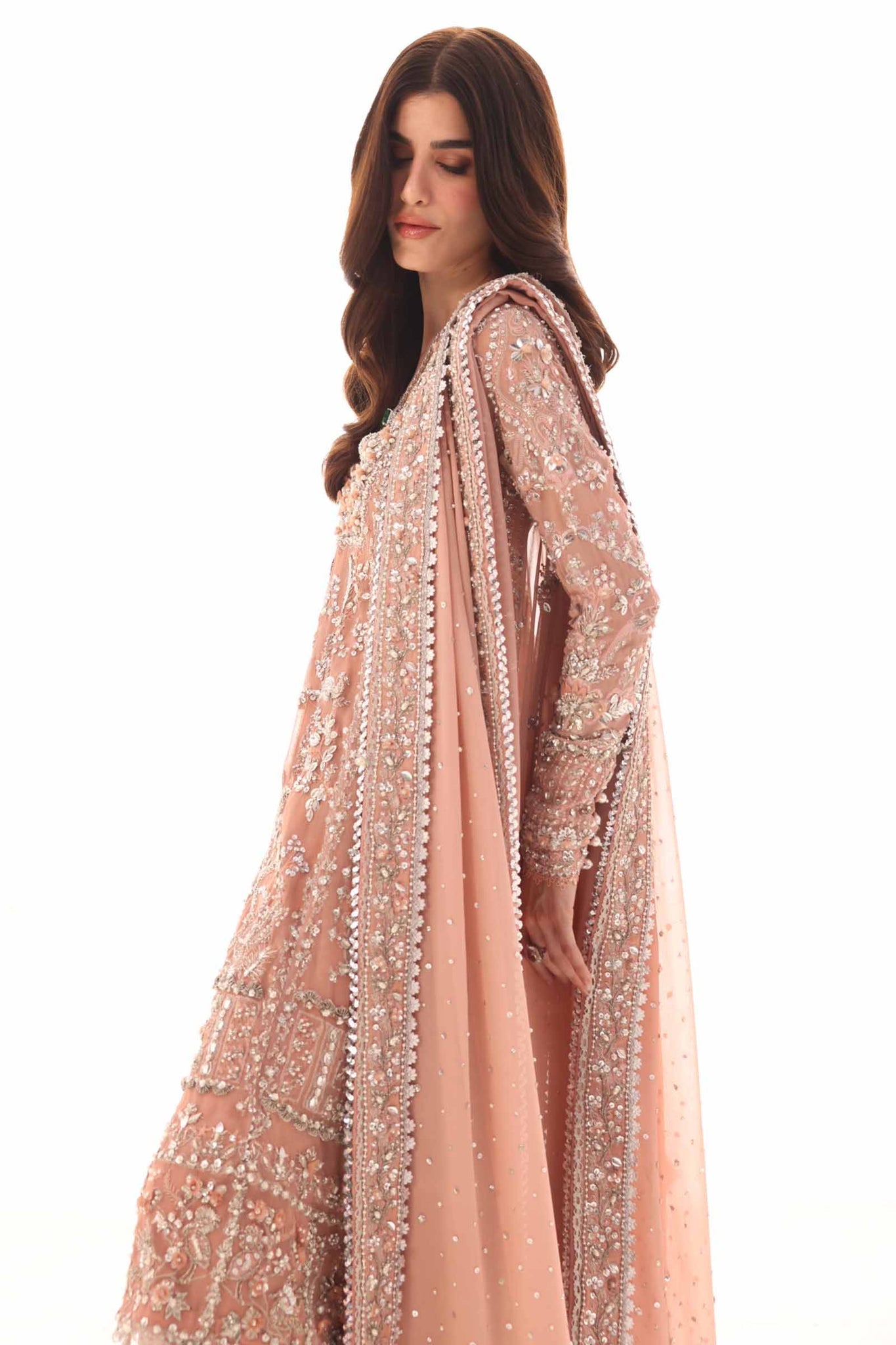 Elan | Elitarie Wedding Formals | ROSÃA (EP-21213) - Designer Dress with Intricate embroidery and embellishments. Shop elegent wedding dress at Maria Faisal.