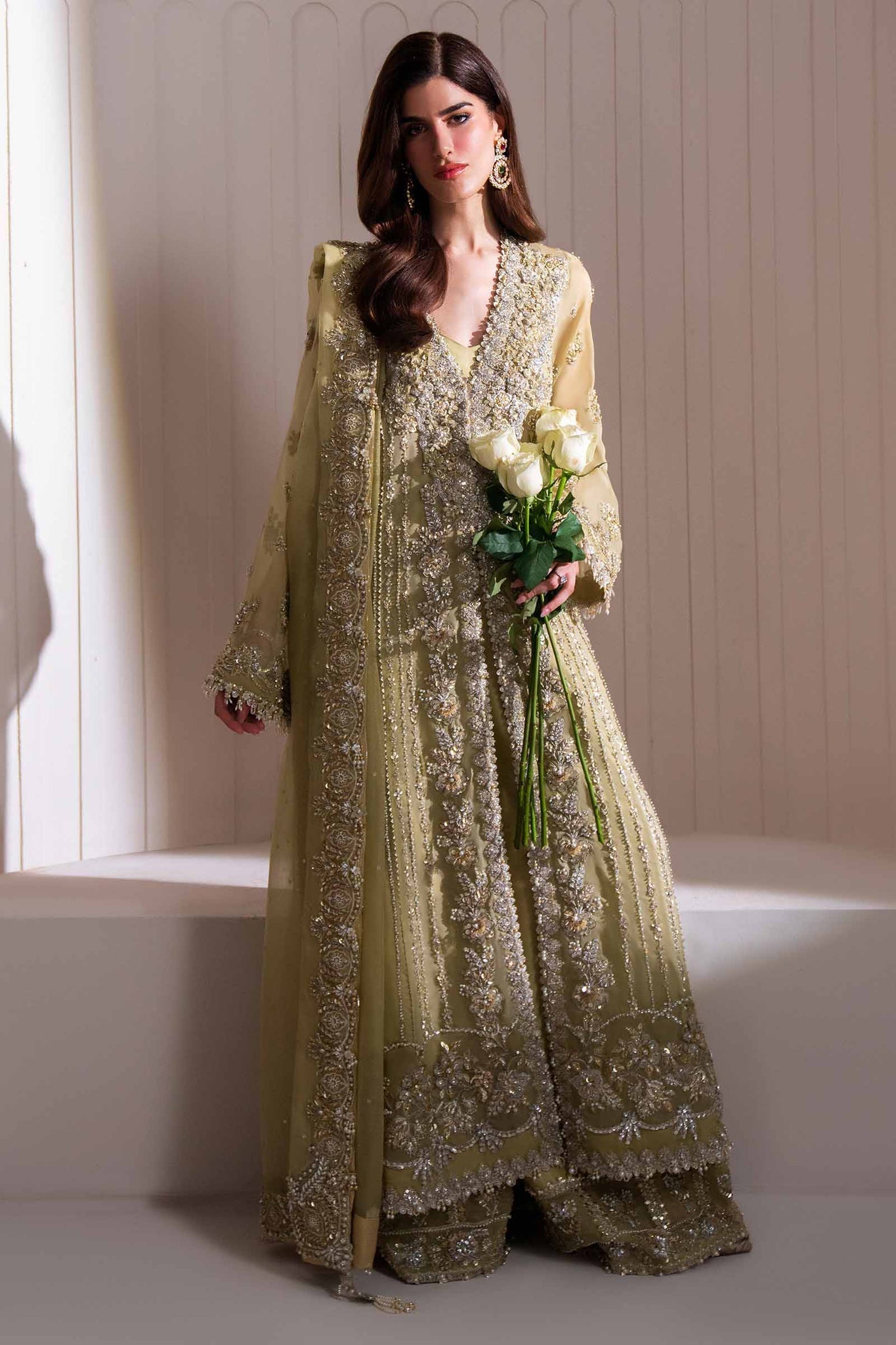 Elan | Elitarie Wedding Formals | LÃONORE (EP-21218) - Designer Dress with Intricate embroidery and embellishments. Shop elegent wedding dress at Maria Faisal.