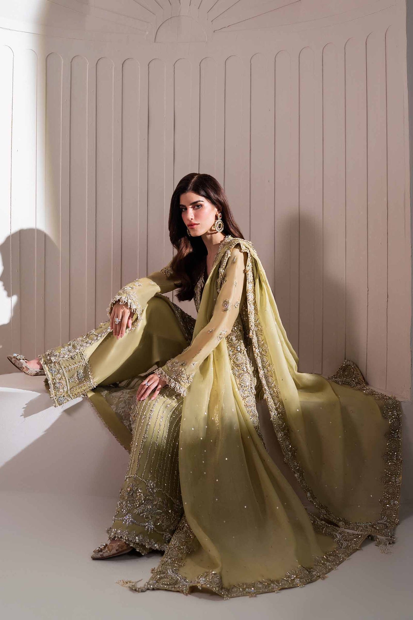 Elan | Elitarie Wedding Formals | LÃONORE (EP-21218) - Designer Dress with Intricate embroidery and embellishments. Shop elegent wedding dress at Maria Faisal.