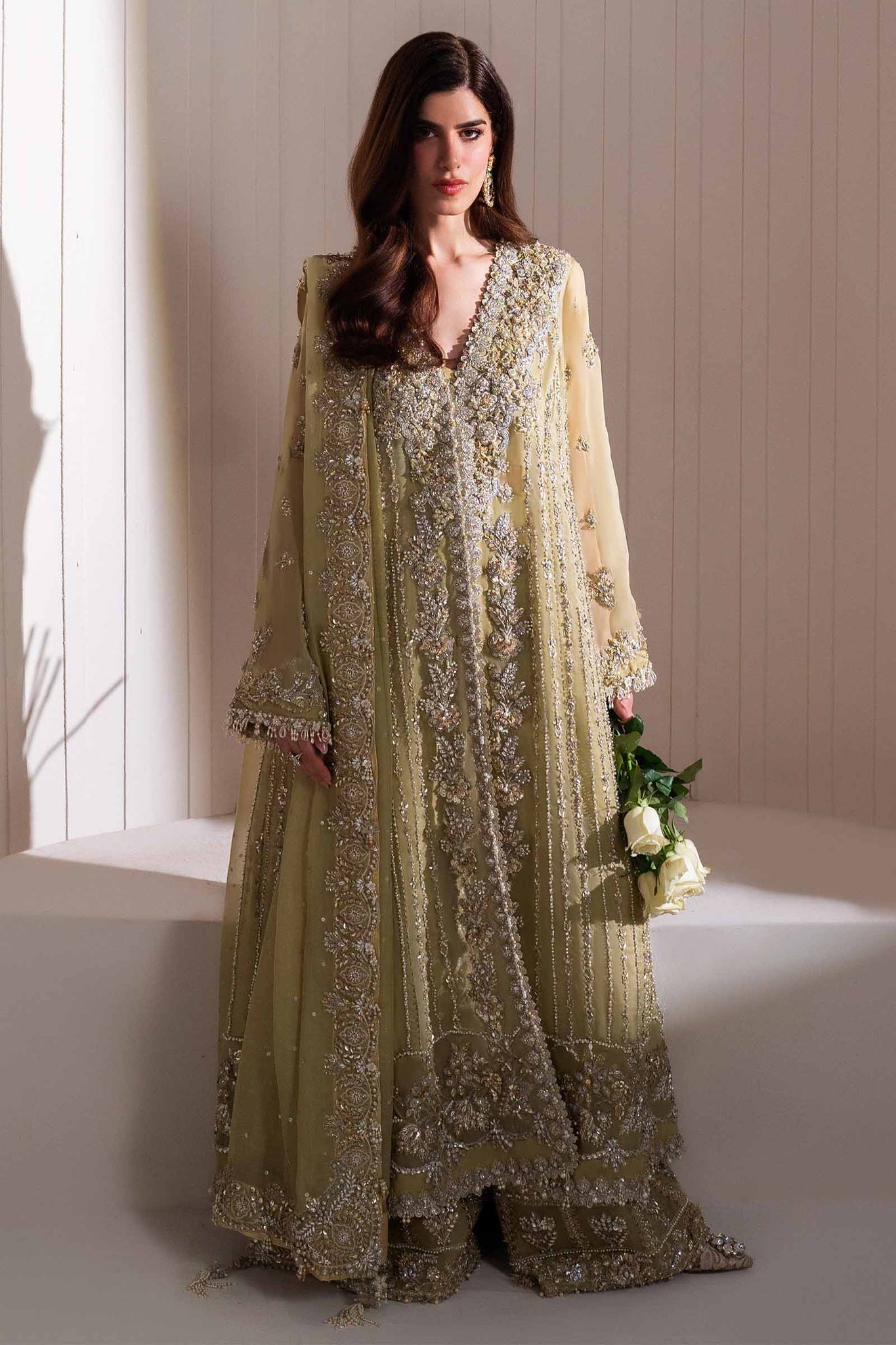 Elan | Elitarie Wedding Formals | LÃONORE (EP-21218) - Designer Dress with Intricate embroidery and embellishments. Shop elegent wedding dress at Maria Faisal.
