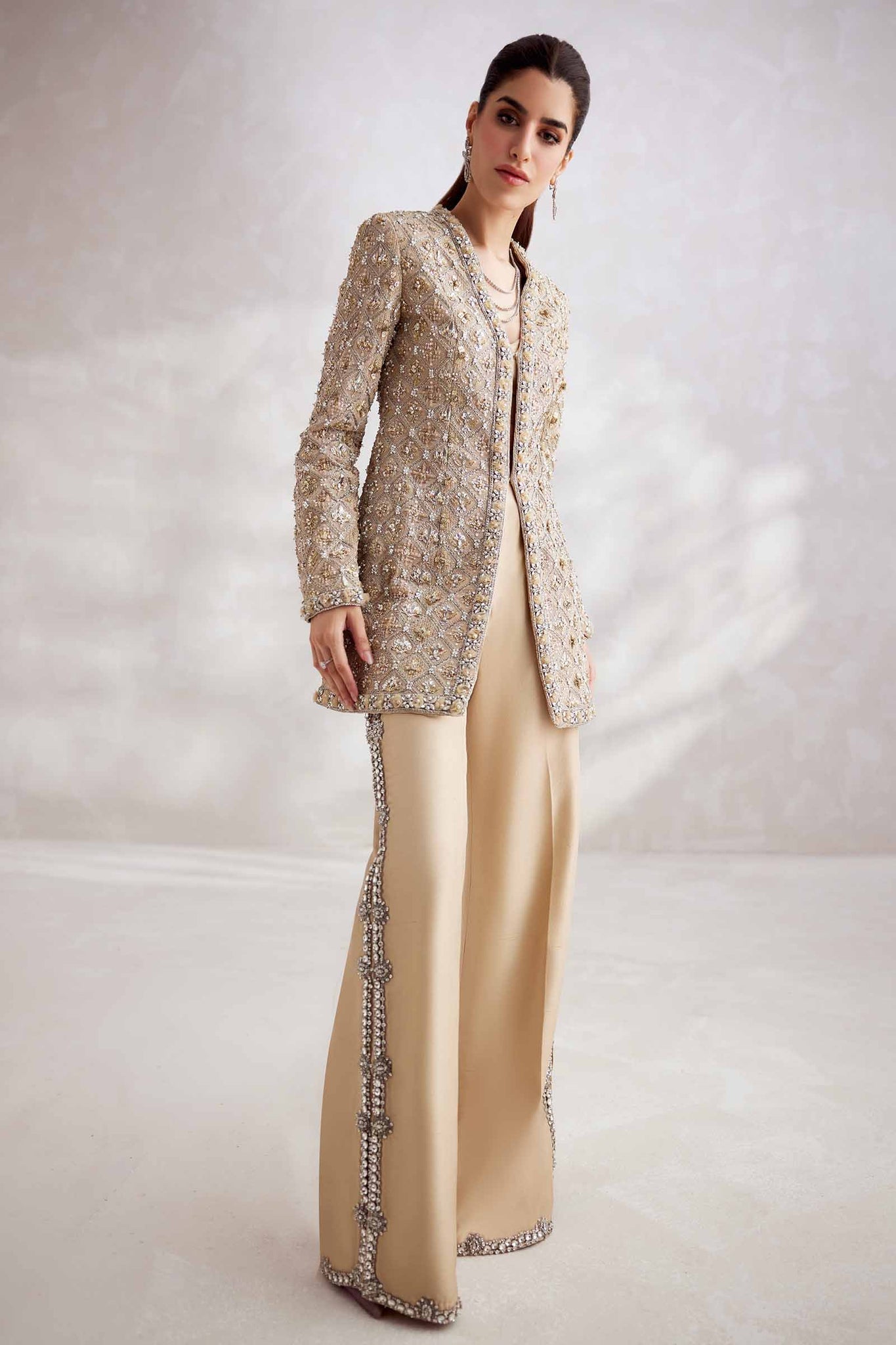 Elan | Elitarie Wedding Formals | AURÃLIEN (EP-21212) - Designer Dress with Intricate embroidery and embellishments. Shop elegent wedding dress at Maria Faisal.
