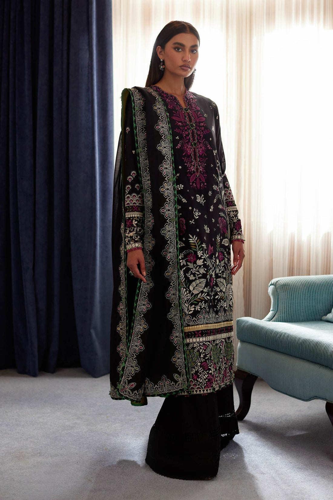 Elan | Lawn24 |QISTINA (EL24-03 B) - Waniyas