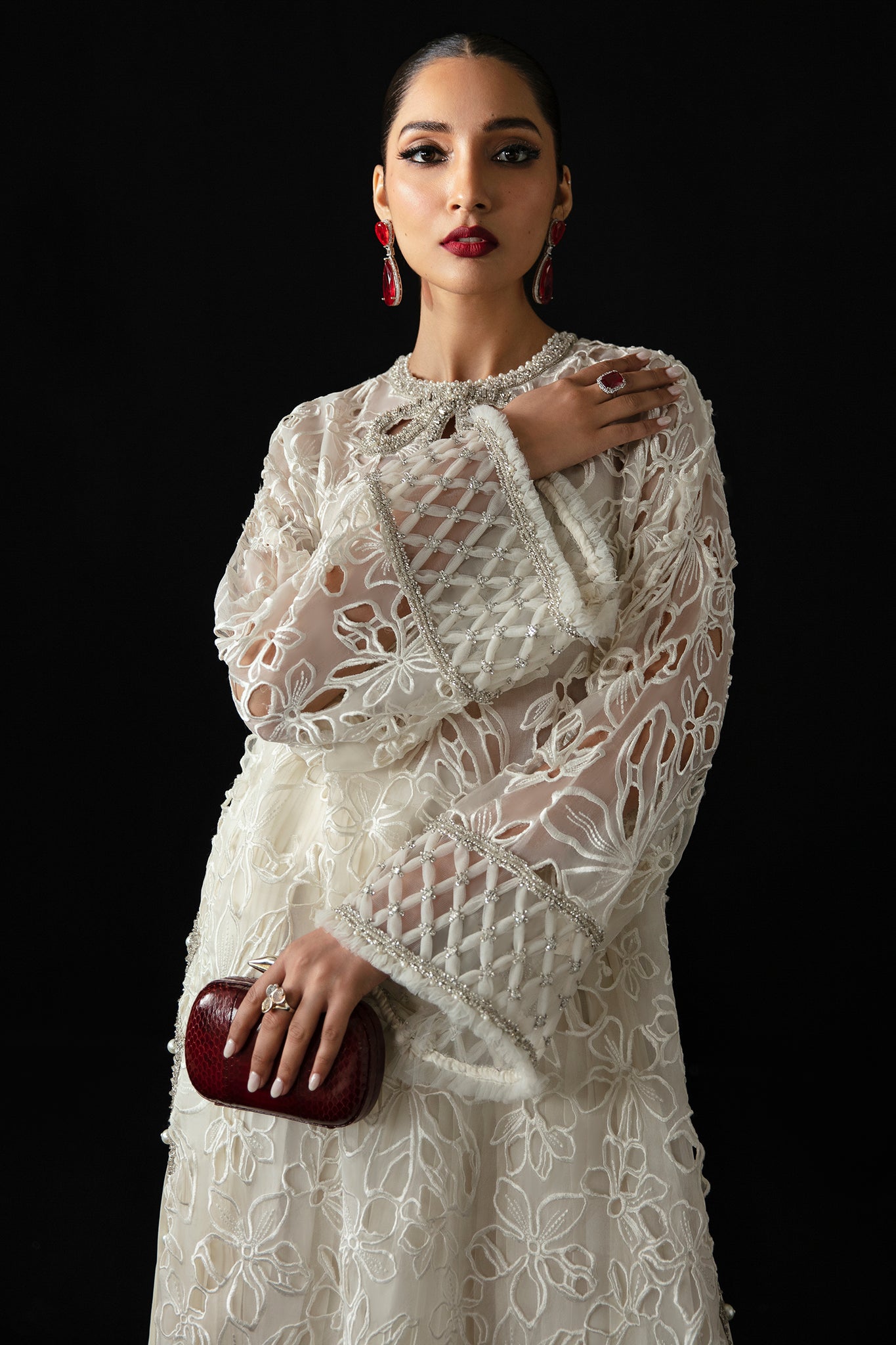 Elan | Pret Crepusule |  VOILE D'ARGENT (EP-21308) - Ladies Clothes - Maria Faisal