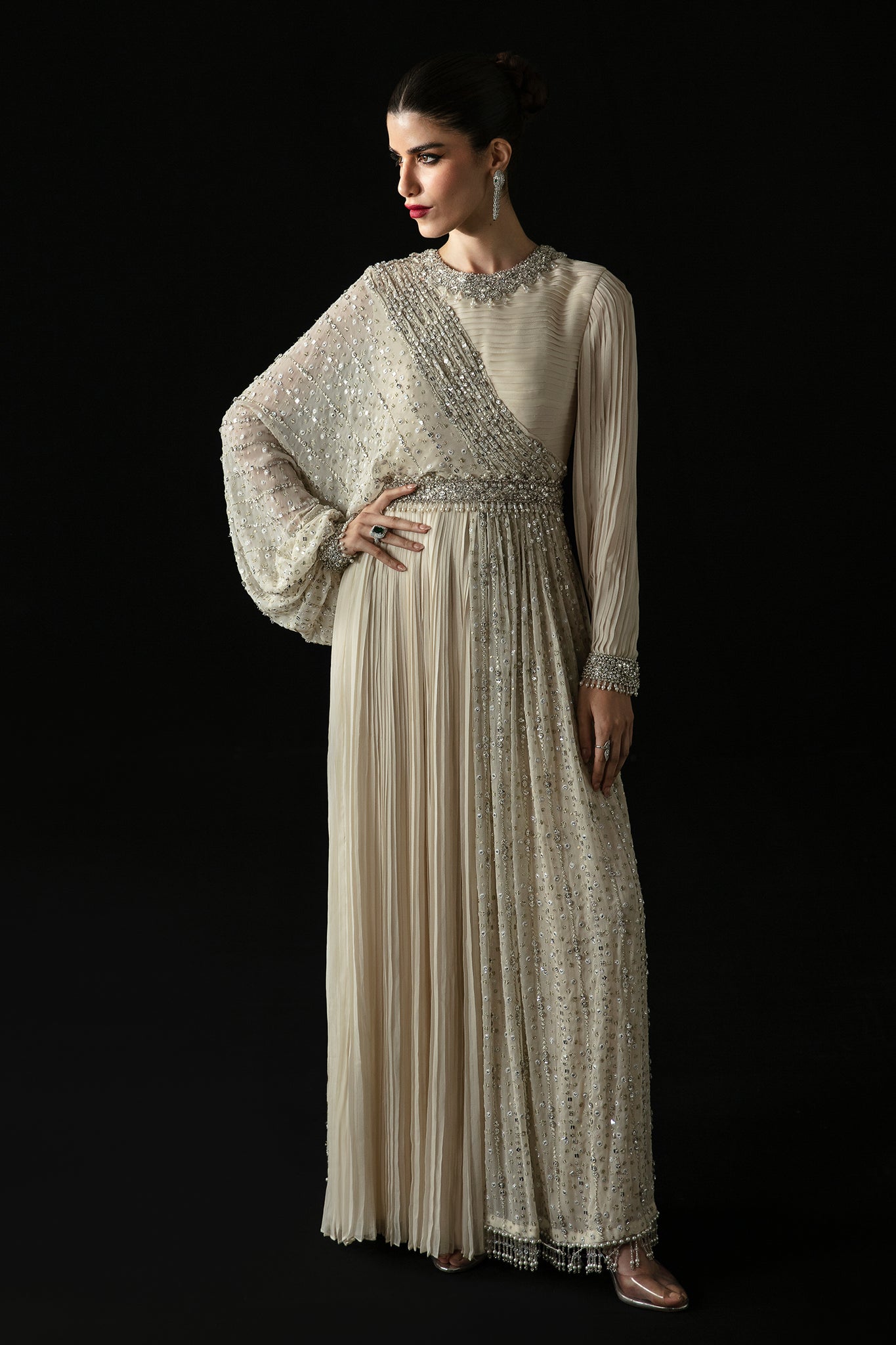 Elan | Pret Crepusule |  CRISTAL DE LUNE (EP-21304) - Designer Dress with Intricate embroidery and embellishments. Shop elegent wedding dress at Maria Faisal.