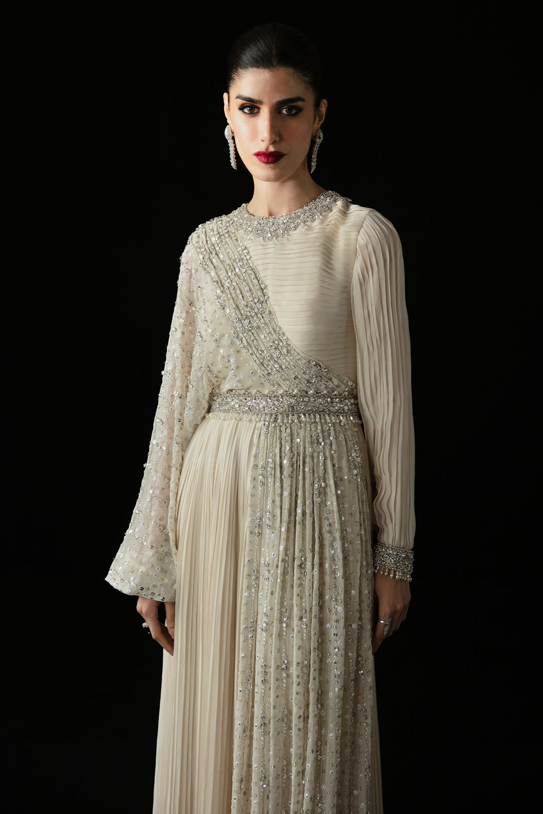 Elan | Pret Crepusule |  CRISTAL DE LUNE (EP-21304) - Designer Dress with Intricate embroidery and embellishments. Shop elegent wedding dress at Maria Faisal.