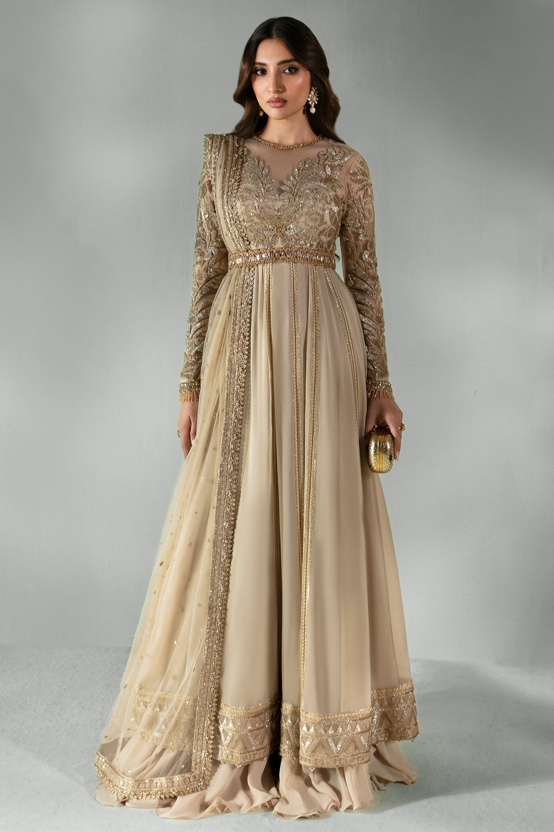 Elan | Pret Crepusule |  NUIT CÃLESTE (EP-21303) - Designer Dress with Intricate embroidery and embellishments. Shop elegent wedding dress at Maria Faisal.