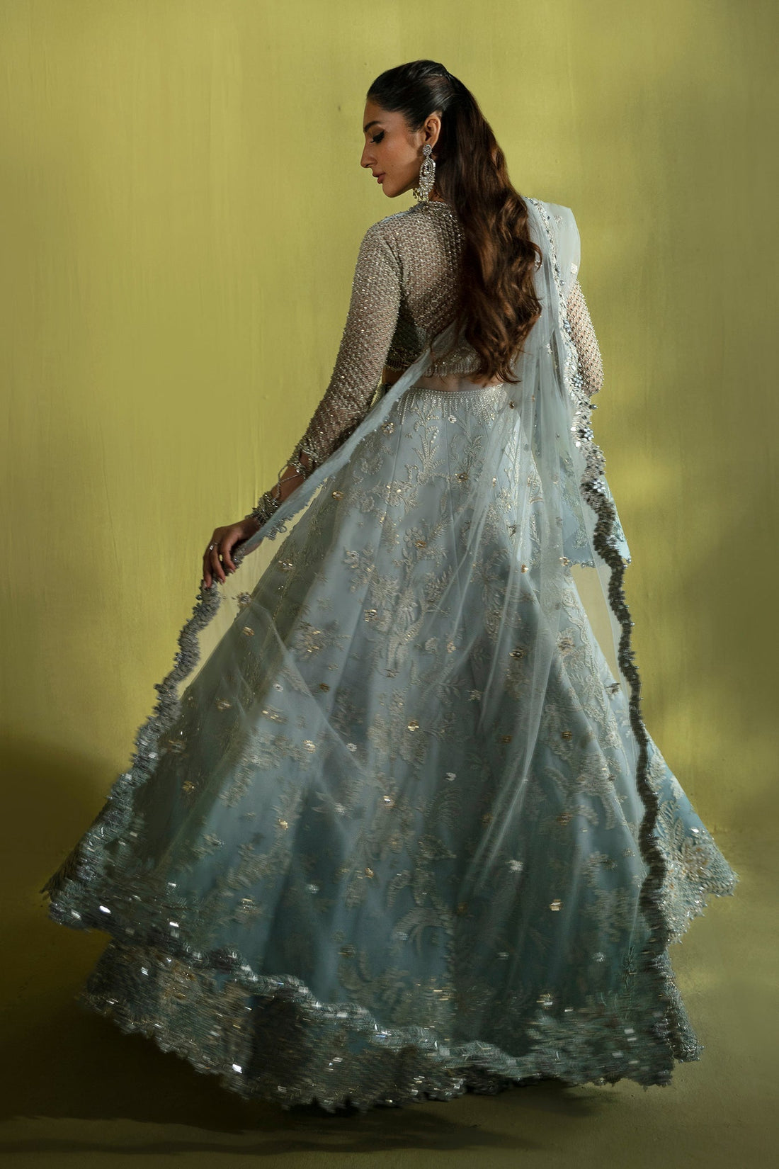 Elan | Pret Crepusule |  CRISTAL DâAUBE (EP-21305) - Designer Dress with Intricate embroidery and embellishments. Shop elegent wedding dress at Maria Faisal.