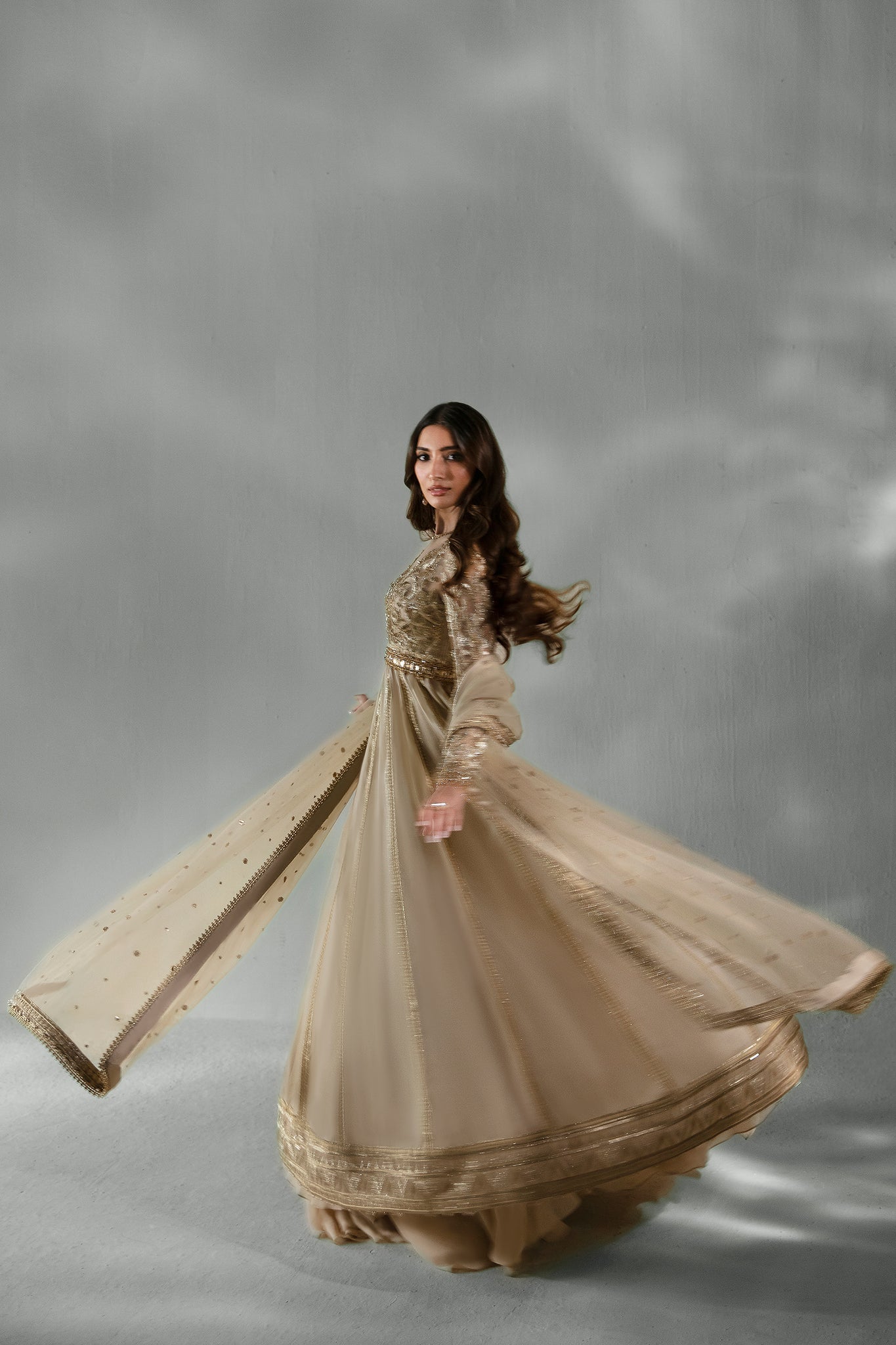 Elan | Pret Crepusule |  NUIT CÃLESTE (EP-21303) - Designer Dress with Intricate embroidery and embellishments. Shop elegent wedding dress at Maria Faisal.