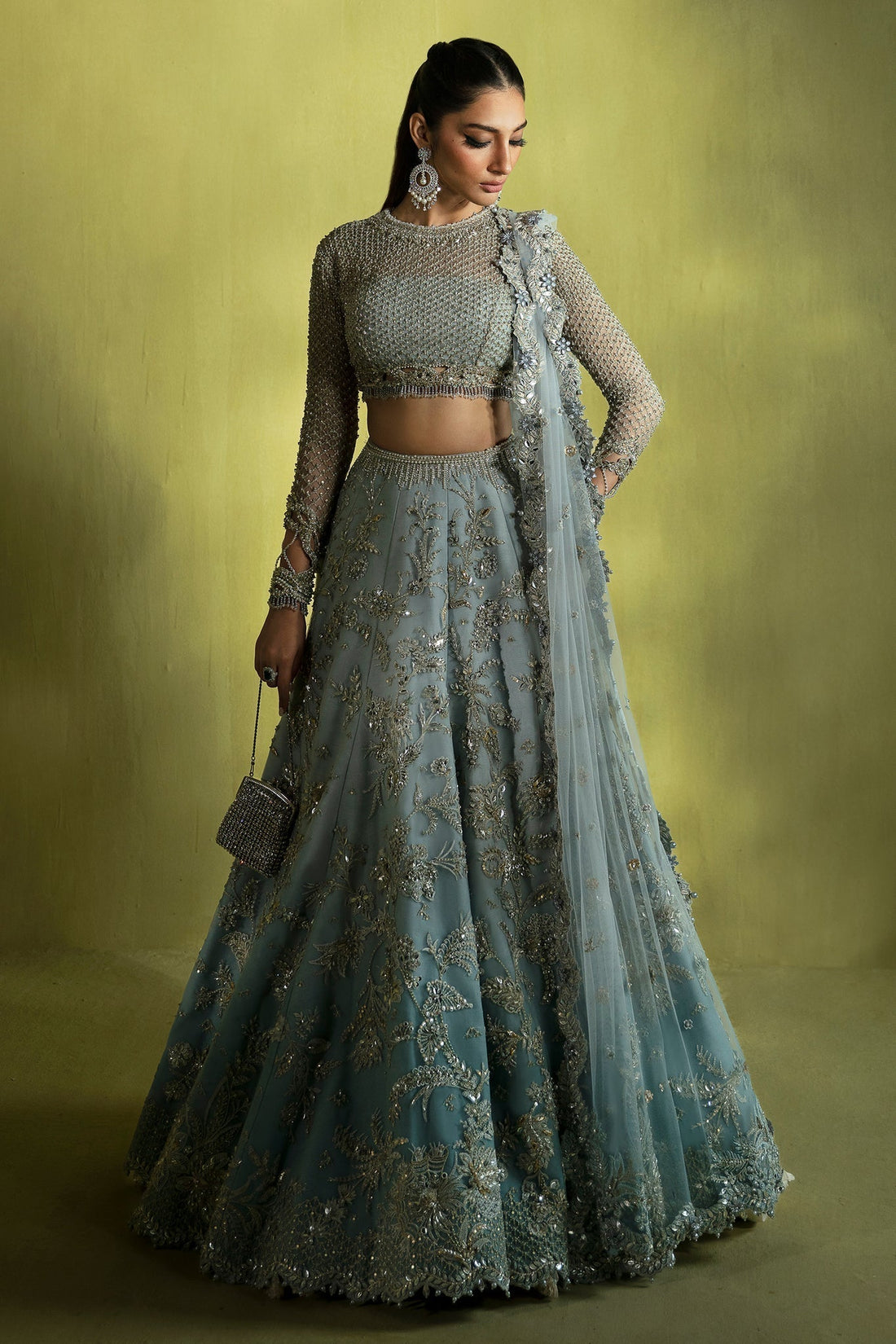 Elan | Pret Crepusule |  CRISTAL DâAUBE (EP-21305) - Designer Dress with Intricate embroidery and embellishments. Shop elegent wedding dress at Maria Faisal.