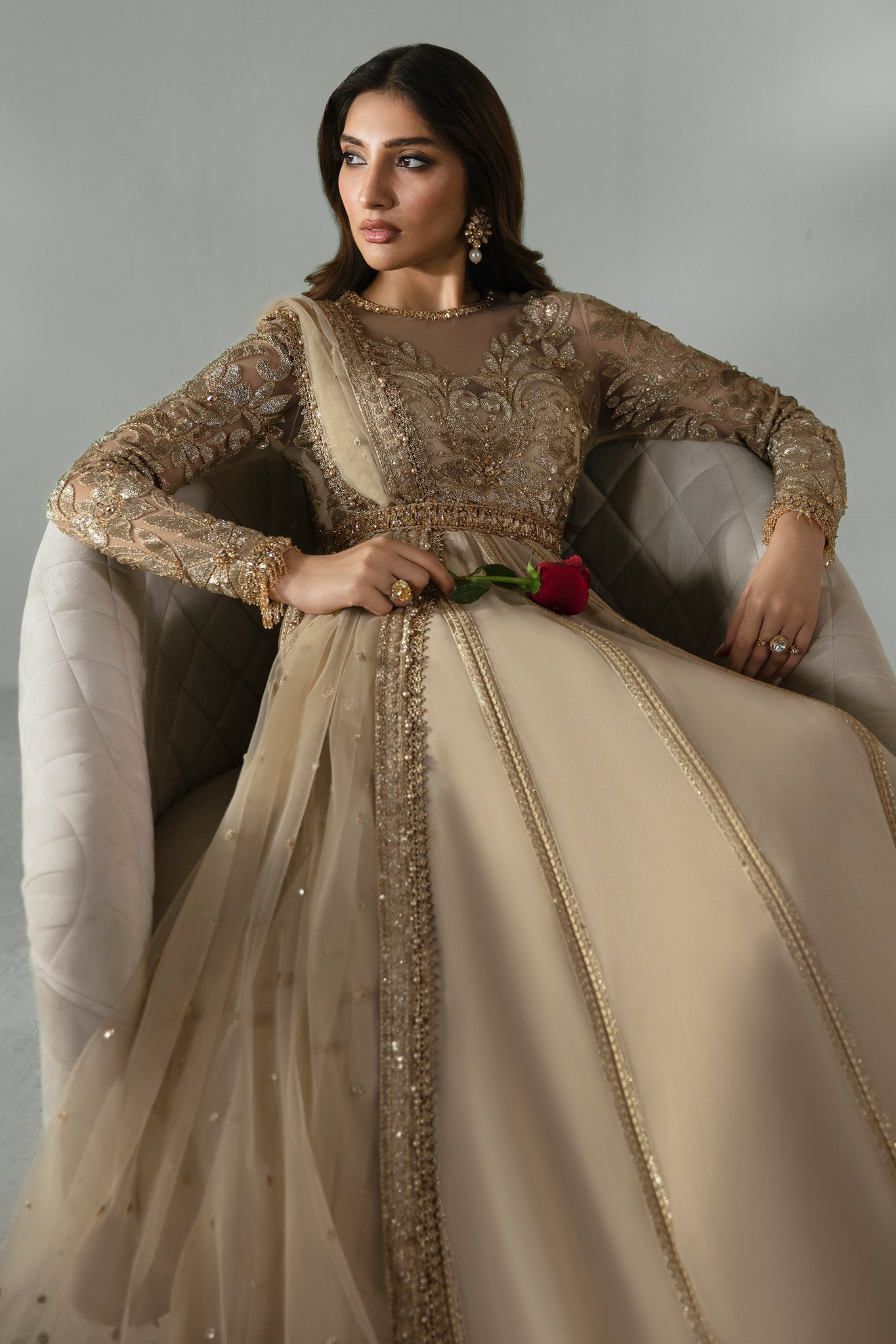 Elan | Pret Crepusule |  NUIT CÃLESTE (EP-21303) - Designer Dress with Intricate embroidery and embellishments. Shop elegent wedding dress at Maria Faisal.