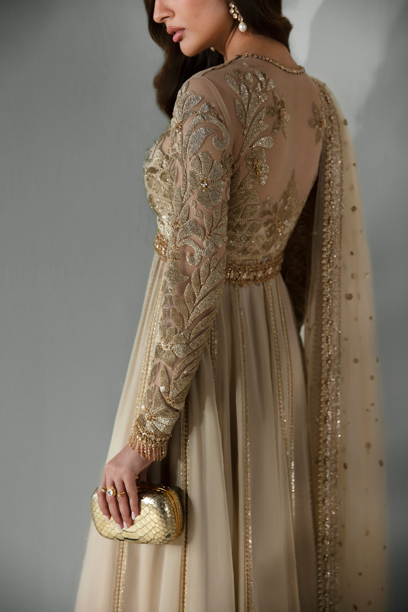 Elan | Pret Crepusule |  NUIT CÃLESTE (EP-21303) - Designer Dress with Intricate embroidery and embellishments. Shop elegent wedding dress at Maria Faisal.