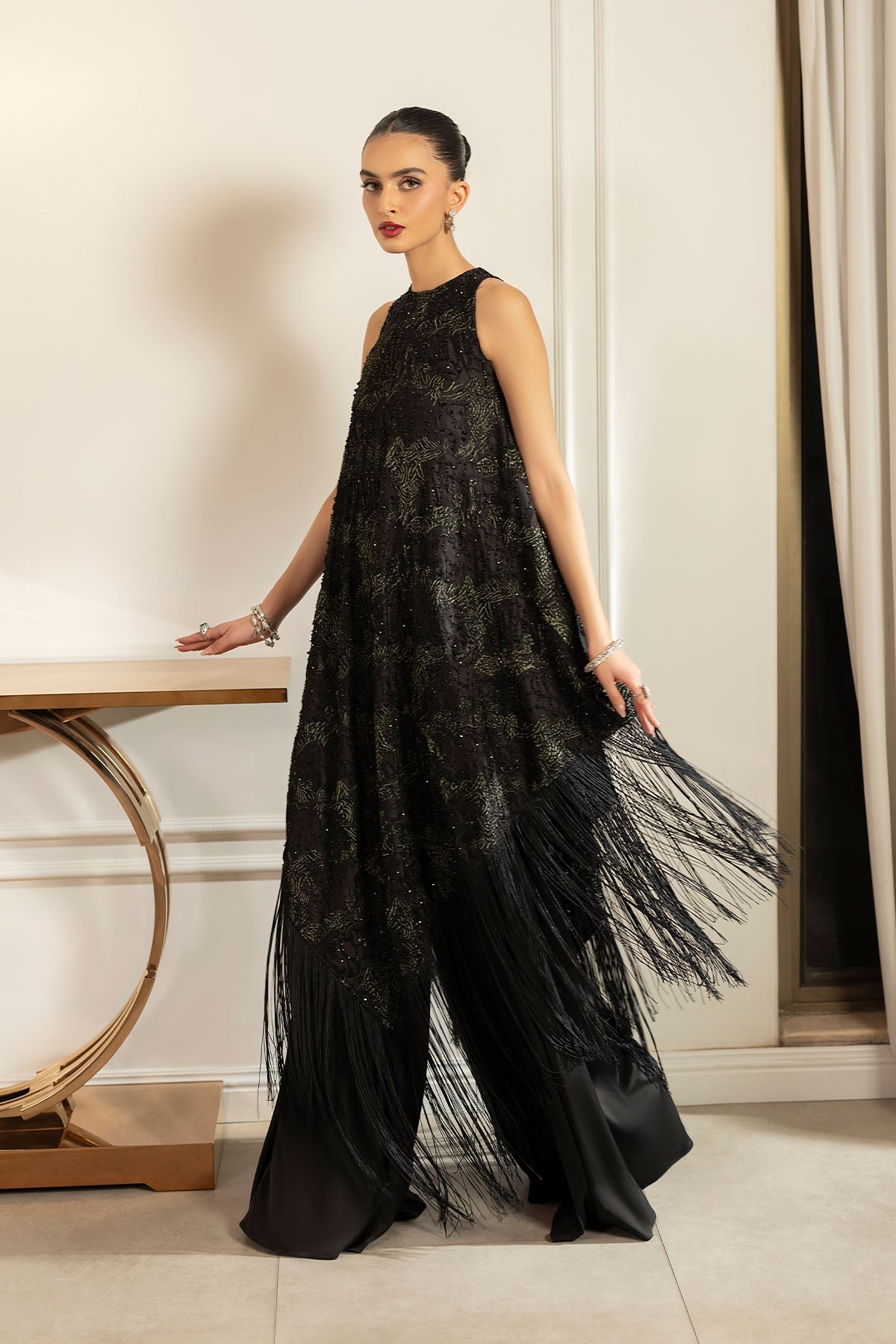 Erum Khan | Elan Formals |Shadow Muse - Formal Dress - available at Maria Faisal in UK and USA.