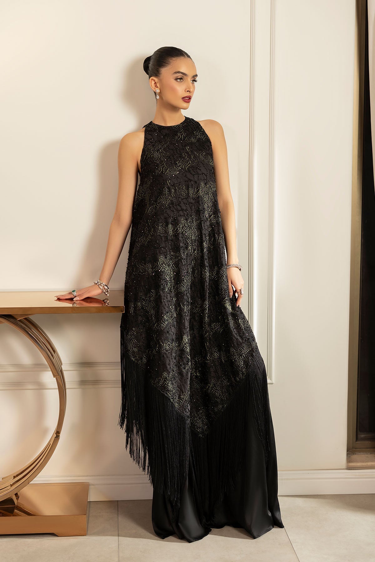 Erum Khan | Elan Formals |Shadow Muse - Formal Dress - available at Maria Faisal in UK and USA.