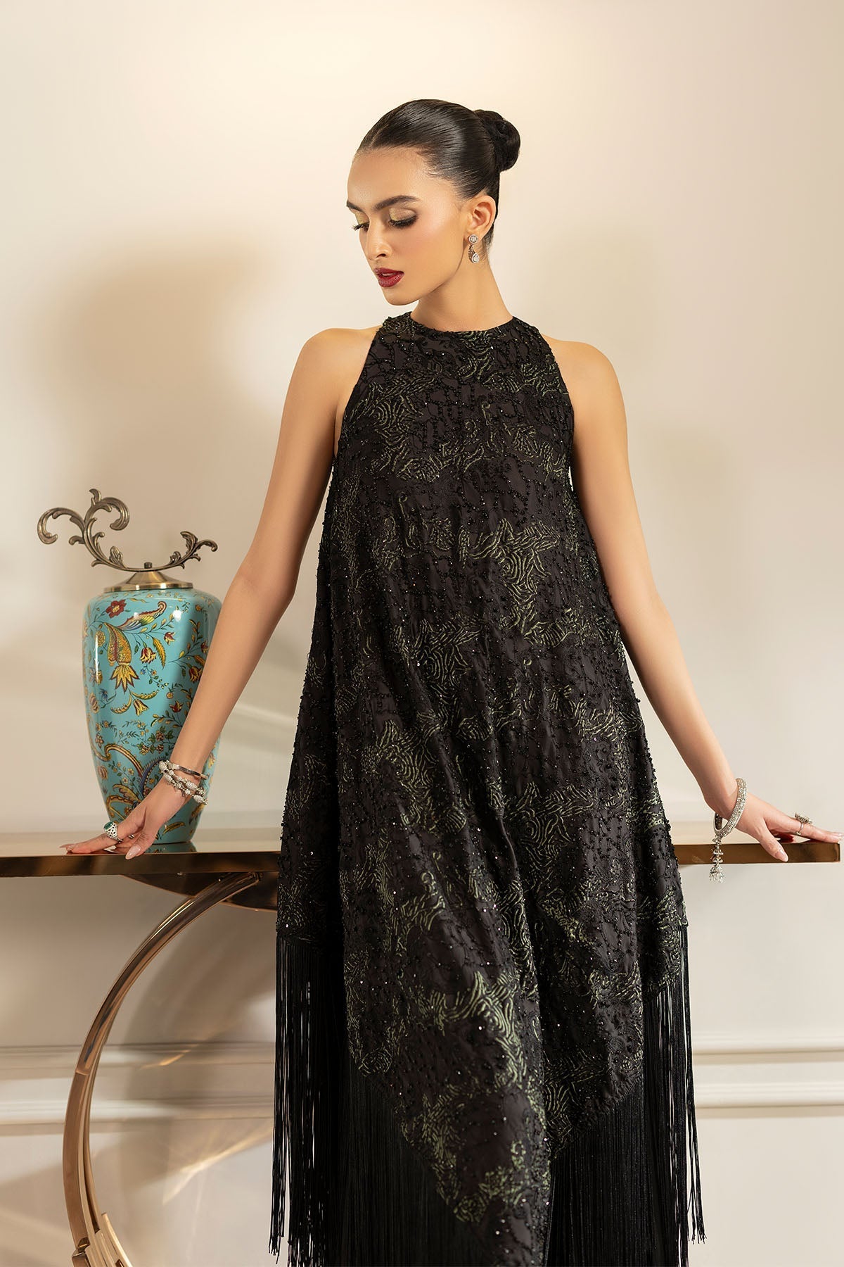 Erum Khan | Elan Formals |Shadow Muse - Formal Dress - available at Maria Faisal in UK and USA.